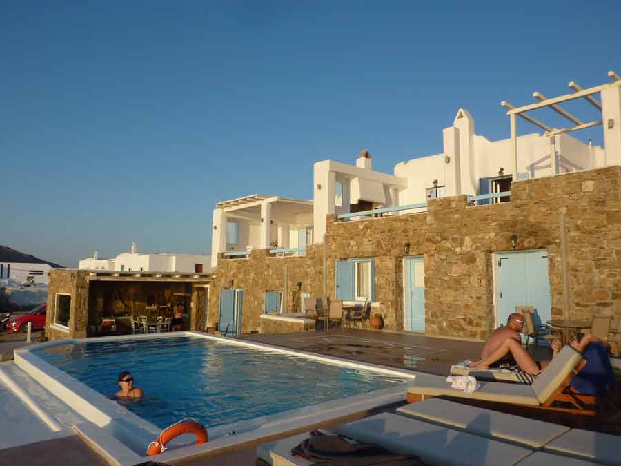 Hébergement méditerranéen en Grèce sur Mykonos