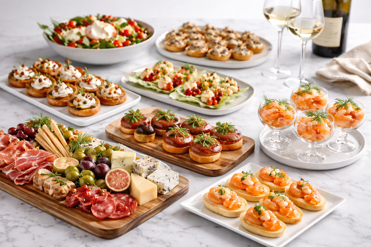 buffet gastronomique dans un village club du soleil