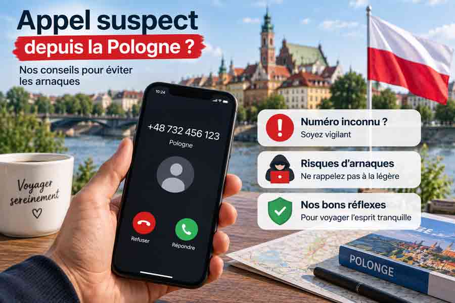 Conseils pour reconnaître un appel suspect avec indicatif 48 depuis la Pologne et éviter les arnaques téléphoniques